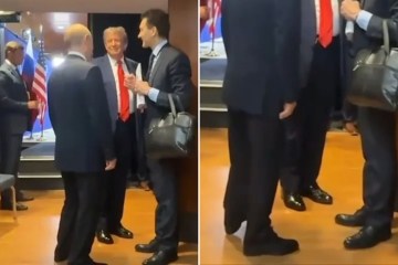 Nuevas e impactantes fotografías muestran a Putin apretando los puños "en agonía" mientras las venas abultadas en manos envejecidas provocan nuevos rumores de mala salud.