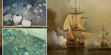 Primeros tesoros sacados del naufragio del 'Santo Grial' lleno de oro y plata por valor de '£ 16 mil millones' que se hundió hace 300 años