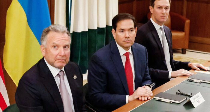 Rubio y Witkoff se reúnen con negociadores de Ucrania para discutir planes para poner fin a la guerra