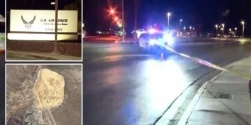 Un audio espeluznante revela el momento en que un objeto misterioso SE ESTRELLA cerca del Área 51 mientras la base está cerrada y el FBI investiga 'signos de manipulación'