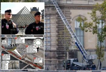 Una mujer de 38 años acusada de robar joyas del Louvre por valor de 76 millones de libras llora en el tribunal mientras tres sospechosos son liberados sin cargos