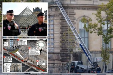 Una mujer de 38 años acusada de robar joyas del Louvre por valor de 76 millones de libras llora en el tribunal mientras tres sospechosos son liberados sin cargos