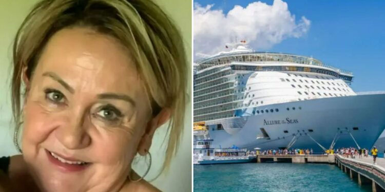 Un collage de imágenes que contiene 2 imágenes, la imagen 1 muestra Allure of the Seas en Málaga, la imagen 2 muestra Universal Music AI Deal