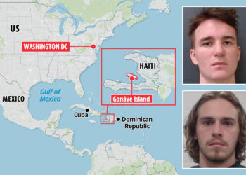 Una pareja estadounidense deformada 'conspiró para invadir una isla remota con mercenarios sin hogar, matar a sus hombres y esclavizar sexualmente a mujeres y niños'