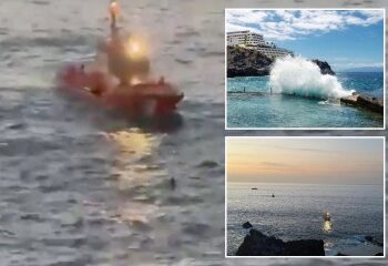 Advertencia de olas de 30 pies cuando un turista fue arrastrado al mar en Lanzarote después de la tragedia