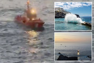 Advertencia de olas de 30 pies cuando un turista fue arrastrado al mar en Lanzarote después de la tragedia