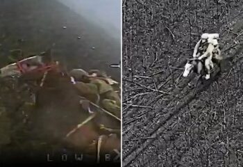 Dentro de la Navidad de primera línea de los marines ucranianos "robada por la guerra", donde los camaradas parten el pan mientras llueven drones suicidas