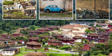 Dentro de la espeluznante ciudad fantasma británica en la jungla, donde los relojes se detienen al mismo tiempo y el "velo" de la novia muerta cubre el pueblo