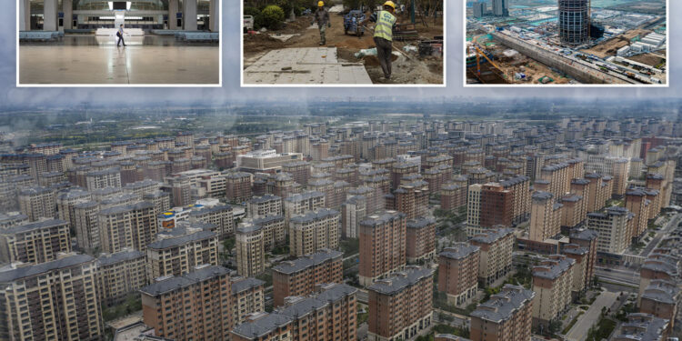 Dentro de la fallida ciudad del futuro de China, valorada en 85.000 millones de dólares, que se convirtió en una ciudad fantasma vacía... porque 'mega-Milton Keynes' es demasiado ABURRIDO