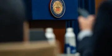 La Junta de Gobernadores de la Reserva Federal selló en Washington. (Madalina Kilroy/La Gran Época)