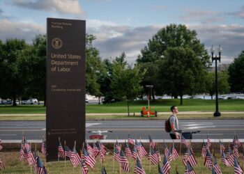 El Departamento de Trabajo en Washington el 9 de septiembre de 2025. (Madalina Kilroy/La Gran Época)