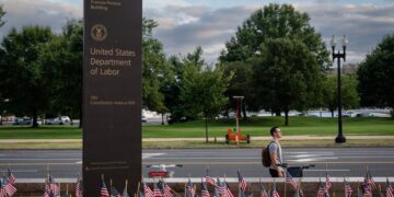 El Departamento de Trabajo en Washington el 9 de septiembre de 2025. (Madalina Kilroy/La Gran Época)