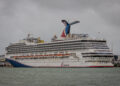 El crucero Carnival Sunrise atracó en PortMiami.