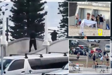 Increíble momento en que un valiente espectador ataca al pistolero de Bondi Beach después de un tiroteo masivo