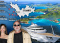Jeff Bezos y Lauren Sanchez lideran la reunión de ricos y poderosos del mundo para la fiesta de fin de año del superyate frente a la paradisíaca isla de St Barts