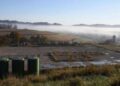 Una vista de las instalaciones de fracking de Lusk en Scenery Hill, Pensilvania, el 22 de octubre de 2020.
