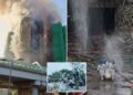 Las primeras imágenes devastadoras muestran el interior de bloques de pisos devastados por el fuego en Hong Kong después de que el infierno dejara al menos 146 muertos