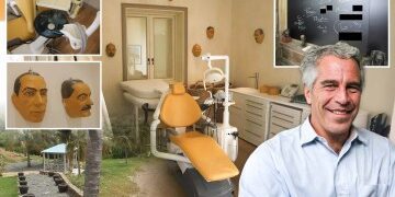 Lea los espeluznantes mensajes garabateados en la pared de la mansión de Epstein en Paedo Island... pero algunas palabras cruciales están curiosamente ocultas