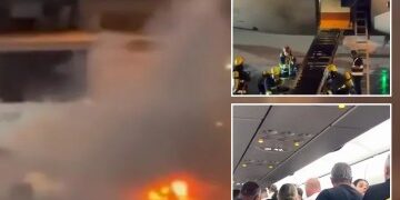 Momento de terror: una enorme RAT se escabulle en una cabina abarrotada en un vuelo de vacaciones, aterrorizando a los pasajeros y provocando un caos en los viajes