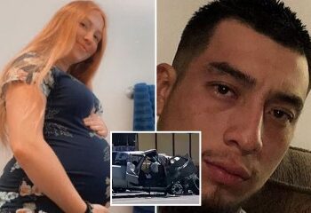 Momento en el que la malvada exreina de belleza, de 20 años, rompe a llorar mientras la encarcelan por matar a golpes al hijo pequeño de su novio.