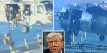 Momento en el que ocho 'narcoterroristas' mueren cuando Trump bombardea tres barcos en el Pacífico
