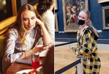 Momento en que la 'hija secreta' de Putin se enfrenta en la calle a un ucraniano enojado y le dice 'tu papá mató a mi hermano'