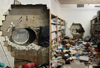 Momento hilarante: los ladrones de bancos en un descarado atraco navideño de '£ 30 millones' PAGAN por el estacionamiento