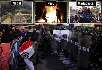 Momento impactante: manifestantes idiotas asaltan las pistas de dos de los principales aeropuertos vacacionales y juegan FÚTBOL en la pista, provocando un caos en los viajes