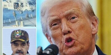 Momento incómodo: el tirano de Venezuela, Maduro, hace salsas con un robot mientras Estados Unidos envía tropas de operaciones especiales al Caribe