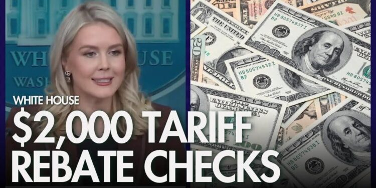 Próximamente propuesta de economistas de la Casa Blanca sobre cheques de reembolso arancelario de 2.000 dólares