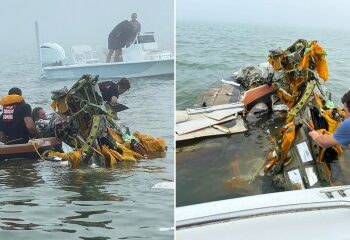Un avión comercial se estrella y mata a cinco personas, incluido un alto general del ejército, mientras las imágenes muestran un destello de luz donde el avión perdió contacto