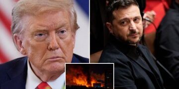 Un avión militar ruso se hunde en un embalse después de "desmoronarse en el aire" mientras los equipos de rescate buscan a los supervivientes del accidente.