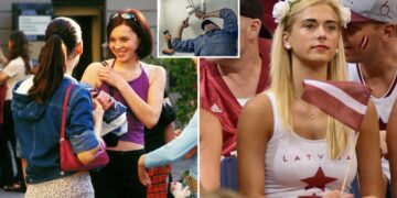 Un collage de imágenes que contiene 3 imágenes. La imagen 1 muestra una escena callejera cerca de Filharmonijas Laukums, Riga, Letonia. La imagen 2 muestra a los fanáticos del baloncesto de Letonia. Torneo FIBA ​​OQT, Belgrado 2016. La imagen 3 muestra a un plomero, hombre y personal de mantenimiento con plomería, renovación de viviendas y trabajo manual con herramientas. Construcción, bricolaje y profesional, fijación de tuberías en la industria y hombre con comercio, reparaciones y mantenimiento.