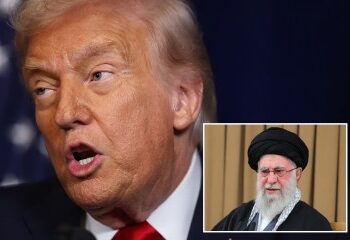 Un valiente manifestante solitario se enfrenta a los brutales policías antidisturbios de Irán en un momento al estilo de la Plaza de Tiananmen mientras aumentan los disturbios contra el régimen.