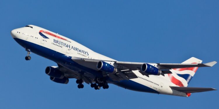 Boeing 747-400 aerolíneas británicas