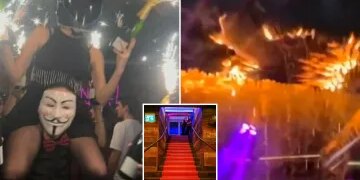 El propietario de un bar suizo en el mortal incendio de Nueva York "era un proxeneta y un estafador que cumplió condena en la cárcel", mientras él y su esposa eran interrogados por la policía.