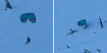 Impactante momento en que un soldado norcoreano que lucha por Putin en Ucrania es explotado por una mina terrestre mientras andaba en trineo sobre la nieve.