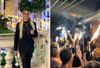 La dueña de un bar suizo "Hizo que una trágica camarera de 24 años usara un casco que le impidió ver las chispas que desencadenaron el infierno"