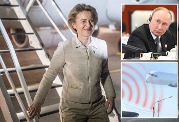 Momento aterrador: se disparan llamas desde el ala del avión cuando el piloto aborta el despegue en el último minuto antes de que el jet lleno se salga de la pista.