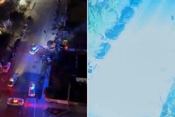 Momento de infarto: un coche fuera de control sale volando y se estrella contra un jardín, arrojando al conductor a la piscina