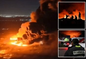 Momento en que el 'meteotsunami' destroza la playa y una extraña 'ola de 30 pies' mata al menos a una persona