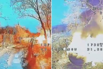 Momento en que un soldado ruso sostiene un cartel pidiendo ser hecho prisionero por Ucrania