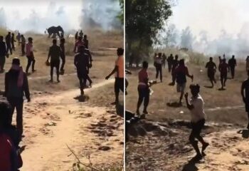 Momento impactante: una extraña granizada arrasa una isla turística del Mediterráneo, enviando mini icebergs flotando por las carreteras y enterrando coches
