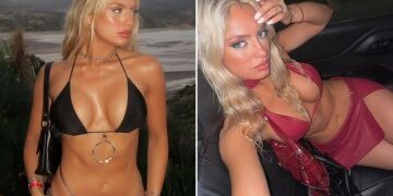 Nuevas imágenes impactantes muestran la magnitud de la destrucción en la isla Med Hols después de que un horroroso deslizamiento de tierra hiciera que calles enteras cayeran por un acantilado