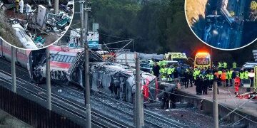 Otro descarrilamiento de tren en España mata al conductor y deja 37 heridos después de que un muro se derrumba sobre la vía y los pasajeros quedan atrapados