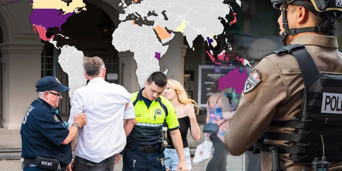 REVELADOS los 20 países donde los británicos tienen más probabilidades de ser arrestados