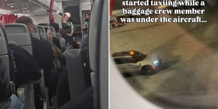 Un encargado de equipaje queda atrapado dentro de la bodega de carga cuando el avión comienza a despegar