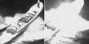 Un enorme narcosubmarino se HUNDE frente a Portugal después de que la policía del Reino Unido ayudara a incautar un récord de nueve toneladas de cocaína desde un barco con destino a Europa.