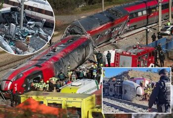 Un tren choca contra una grúa en España y deja varios heridos en el TERCER accidente días después de que el desastre dejara decenas de muertos