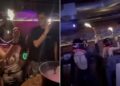 Un vídeo espeluznante de un bar suizo muestra al personal cargando botellas de champán en llamas antes de un infierno mortal que mató al menos a 47 personas.